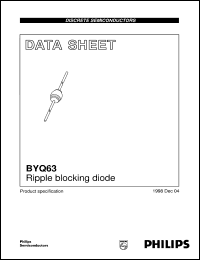 datasheet for BYQ63 by Philips Semiconductors