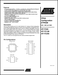 datasheet for AT17C65-10PC by ATMEL Corporation
