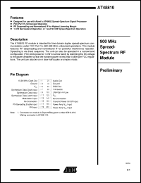 datasheet for AT48810-RB by ATMEL Corporation