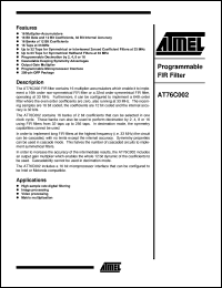 datasheet for AT76C002 by ATMEL Corporation