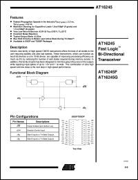 datasheet for AT16245F-25XC by ATMEL Corporation