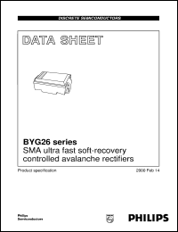 datasheet for BYG26series by Philips Semiconductors