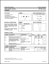 datasheet for BYT28-400 by Philips Semiconductors