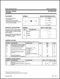 datasheet for BYV29X-600 by Philips Semiconductors