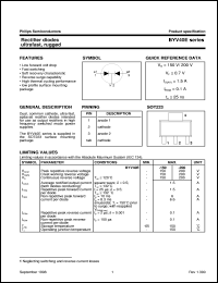 datasheet for BYV40E-150 by Philips Semiconductors