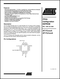 datasheet for AT17C65A-10JC by ATMEL Corporation