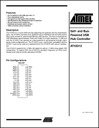 datasheet for AT43312 by ATMEL Corporation