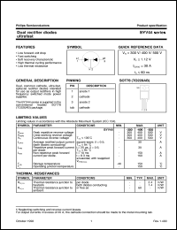 datasheet for BYV44-400 by Philips Semiconductors