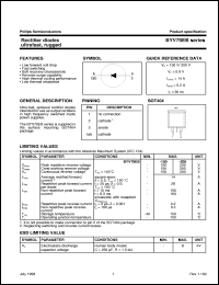 datasheet for BYV79EB-100 by Philips Semiconductors