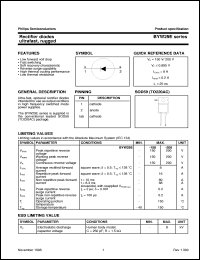 datasheet for BYW29E-100 by Philips Semiconductors