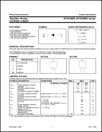 datasheet for BYW29ED-100 by Philips Semiconductors