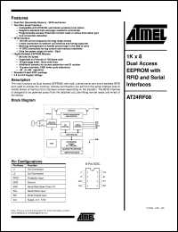 datasheet for AT24RF08 by ATMEL Corporation