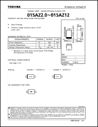 datasheet for 015AZ4.3-Z by Toshiba