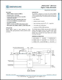 datasheet for GS7032-CTM by Gennum Corporation