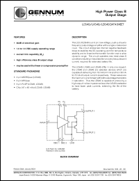 datasheet for LV549 by Gennum Corporation