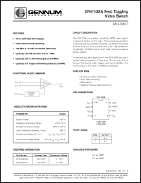datasheet for GY4102ACDA by Gennum Corporation