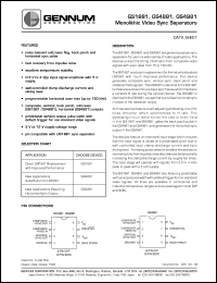 datasheet for GS1881-CDA by Gennum Corporation