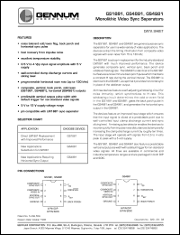 datasheet for GS4981-CDA by Gennum Corporation