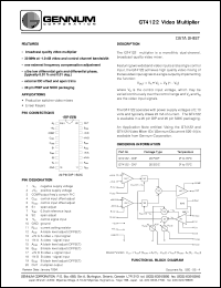 datasheet for GT4122-CDF by Gennum Corporation