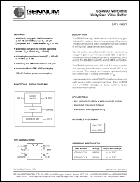 datasheet for GB4600-CDA by Gennum Corporation