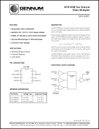 datasheet for GT4123BCDA by Gennum Corporation