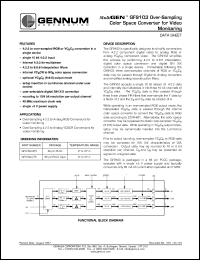datasheet for GF9103-CTS by Gennum Corporation