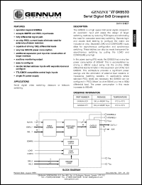datasheet for GX9533-CTY by Gennum Corporation