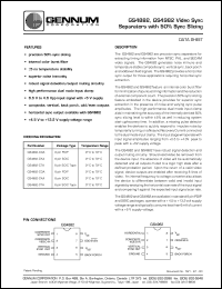 datasheet for GS4882-CDA by Gennum Corporation