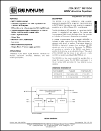 datasheet for GS1504-CTD by Gennum Corporation