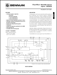 datasheet for GA3205 by Gennum Corporation