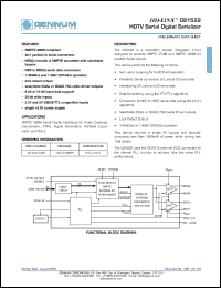 datasheet for GS1522-CQR by Gennum Corporation