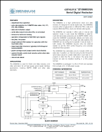 datasheet for GS9035ACTJ by Gennum Corporation