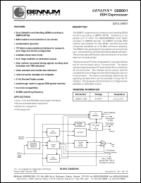 datasheet for GS9001-CQM by Gennum Corporation