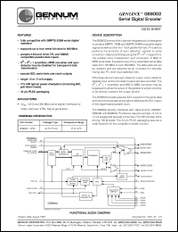 datasheet for GS9002-CPM by Gennum Corporation