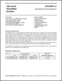 datasheet for AMS1004-1.2BN by 