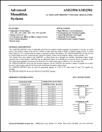 datasheet for AMS2502CS-2.85 by 