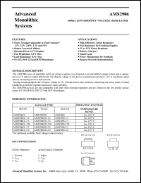 datasheet for AMS2906CD-2.5 by 