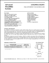 datasheet for AMS2951ACP-2.5 by 