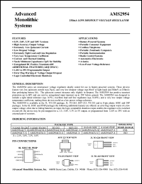 datasheet for AMS2954ACM-2.5 by 