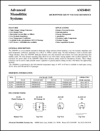 datasheet for AMS4041BN by 