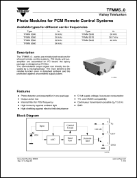 datasheet for TFMM5300 by Vishay Telefunken