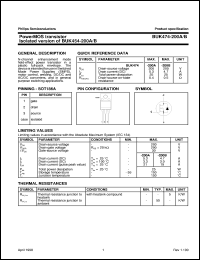 datasheet for BUK474-200B by Philips Semiconductors