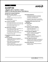datasheet for AM29F100B-70EIB by AMD (Advanced Micro Devices)