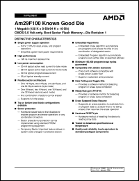 datasheet for AM29F100B-120DGI1B by AMD (Advanced Micro Devices)