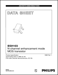 datasheet for BSH103 by Philips Semiconductors