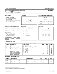 datasheet for BSP100 by Philips Semiconductors