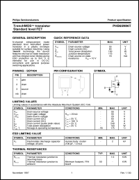 datasheet for PHB65N06T by Philips Semiconductors