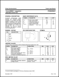 datasheet for PHB80N06T by Philips Semiconductors