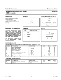datasheet for BSH105 by Philips Semiconductors