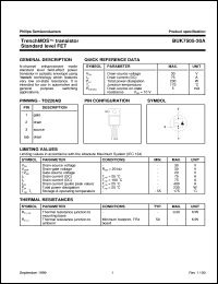datasheet for BUK7505-30A by Philips Semiconductors